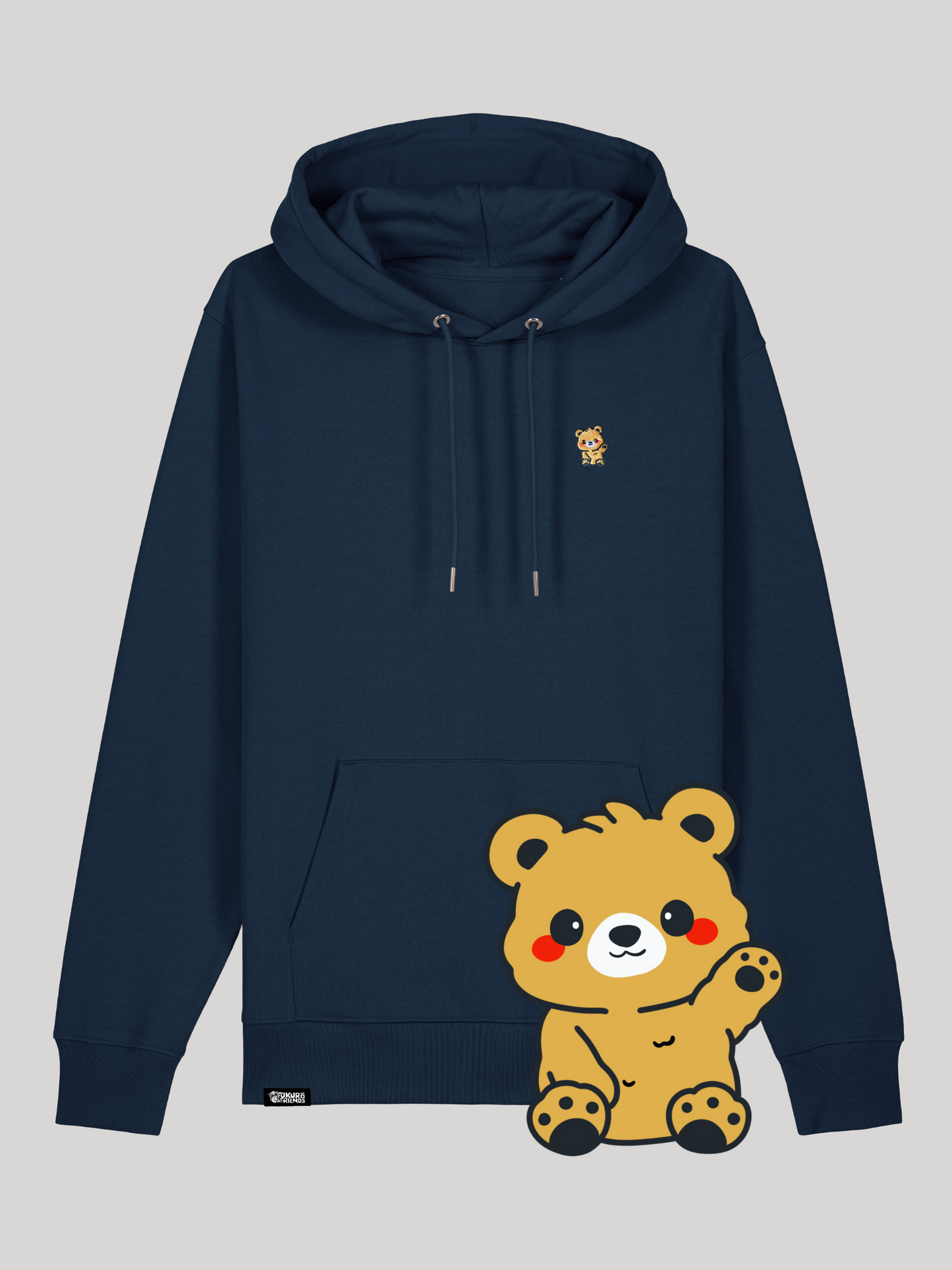 TOMO | Der Braunbär - Premium Hoodie aus reiner Bio-Baumwolle