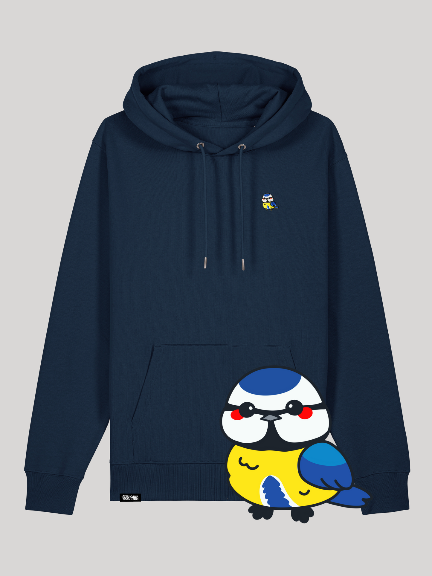 PIKO | Die Blaumeise - Premium Hoodie aus reiner Bio-Baumwolle