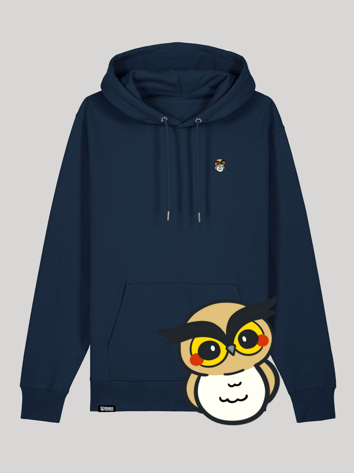 FUKURŌ | Der UHU - Premium Hoodie aus reiner Bio-Baumwolle