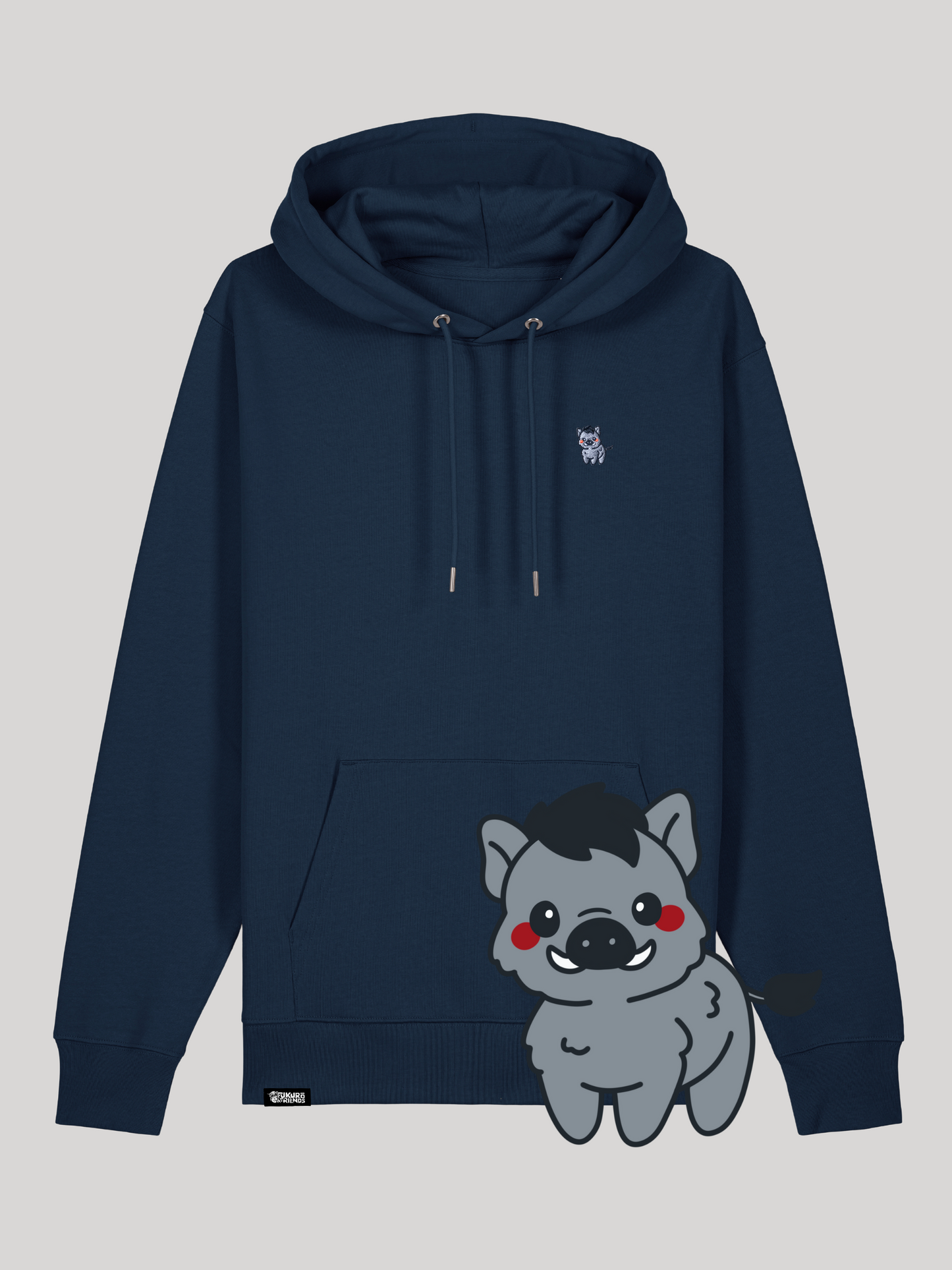 DARO | Das Wildschwein - Premium Hoodie aus reiner Bio-Baumwolle