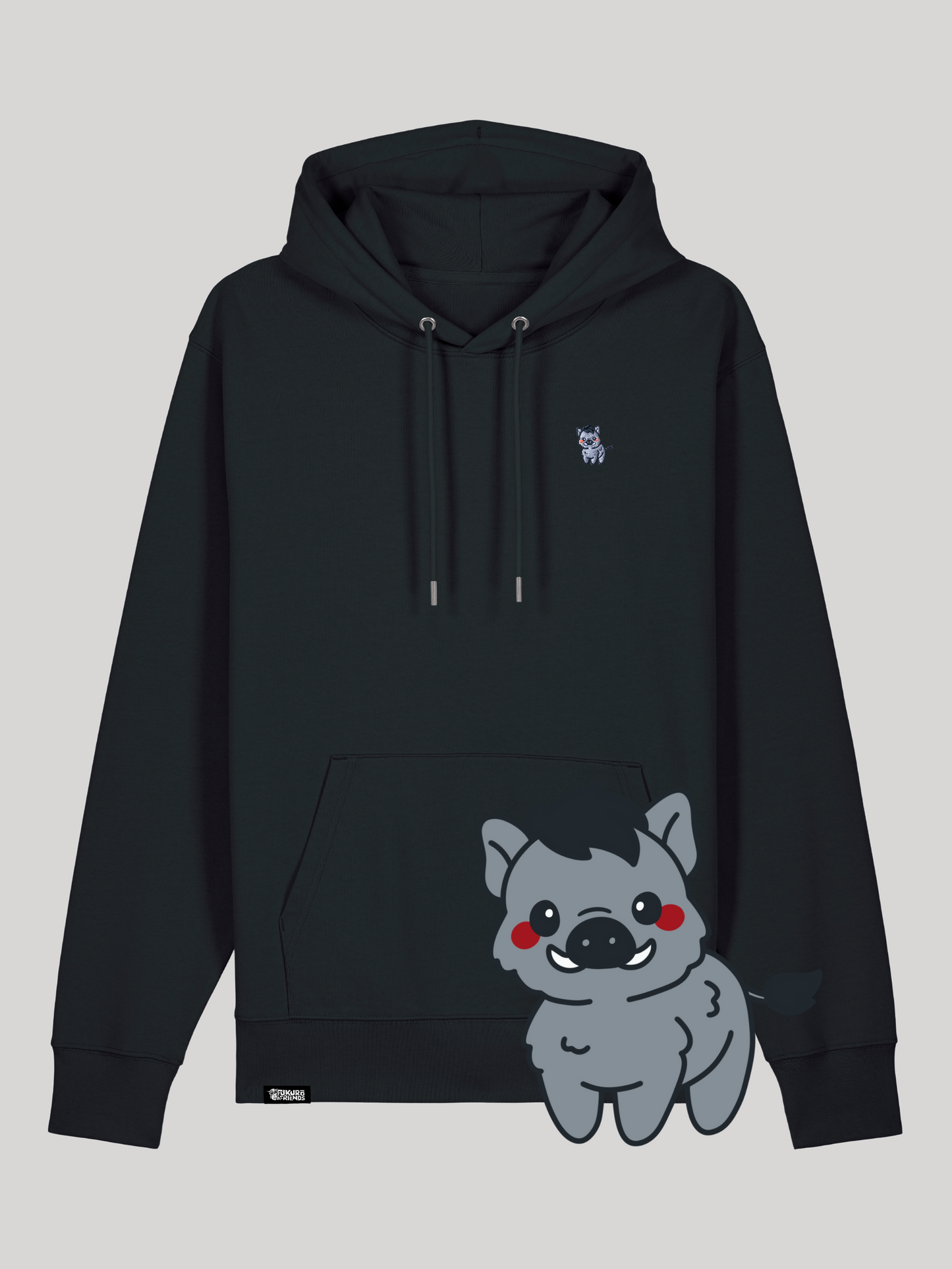 DARO | Das Wildschwein - Premium Hoodie aus reiner Bio-Baumwolle