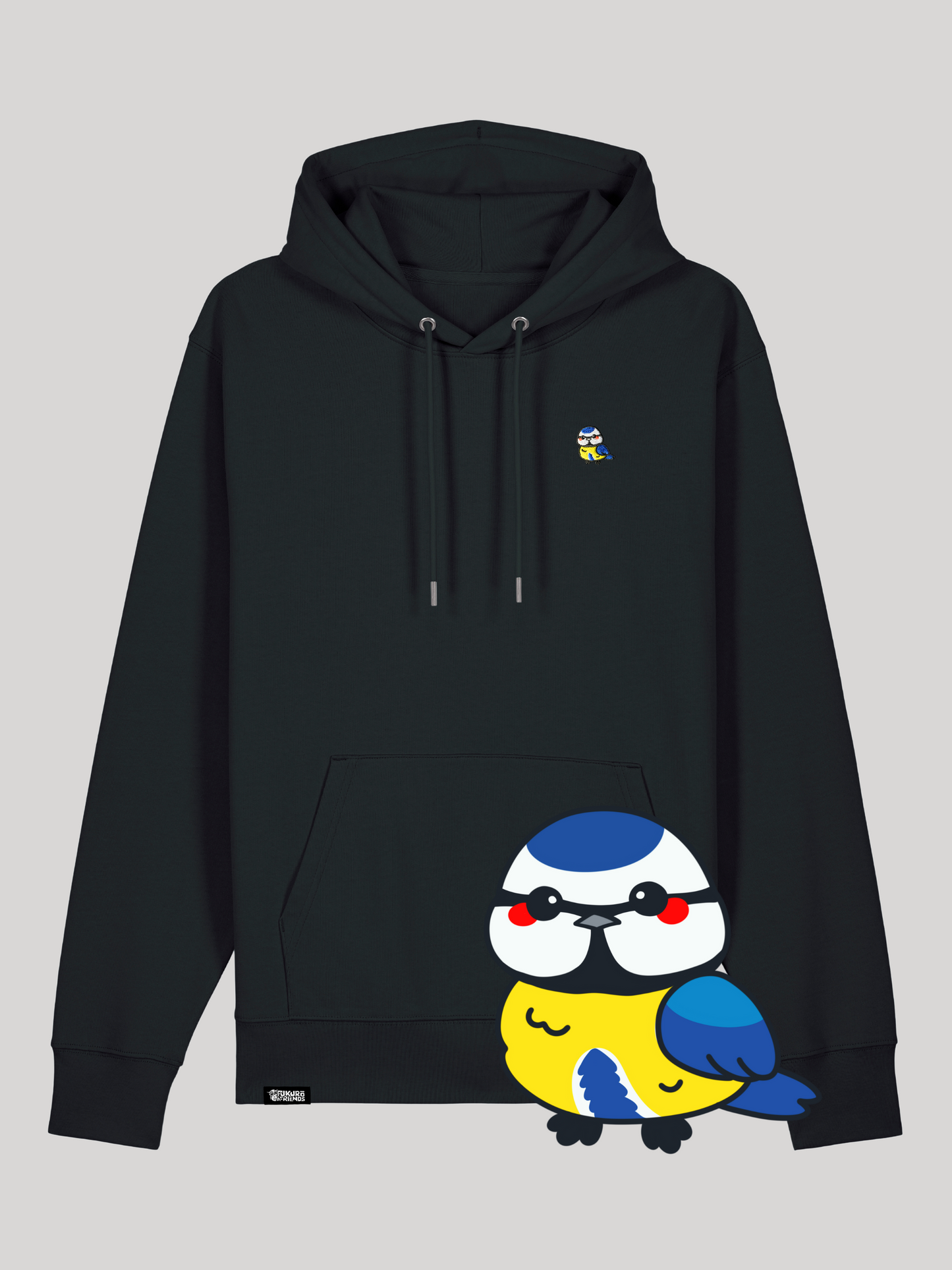 PIKO | Die Blaumeise - Premium Hoodie aus reiner Bio-Baumwolle