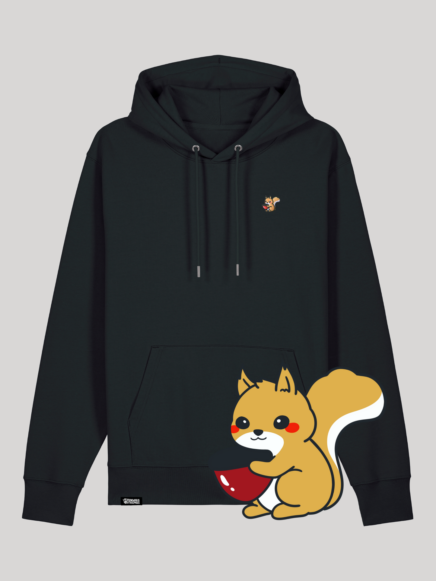 KURI | Das Eichhörnchen - Premium Hoodie aus reiner Bio-Baumwolle