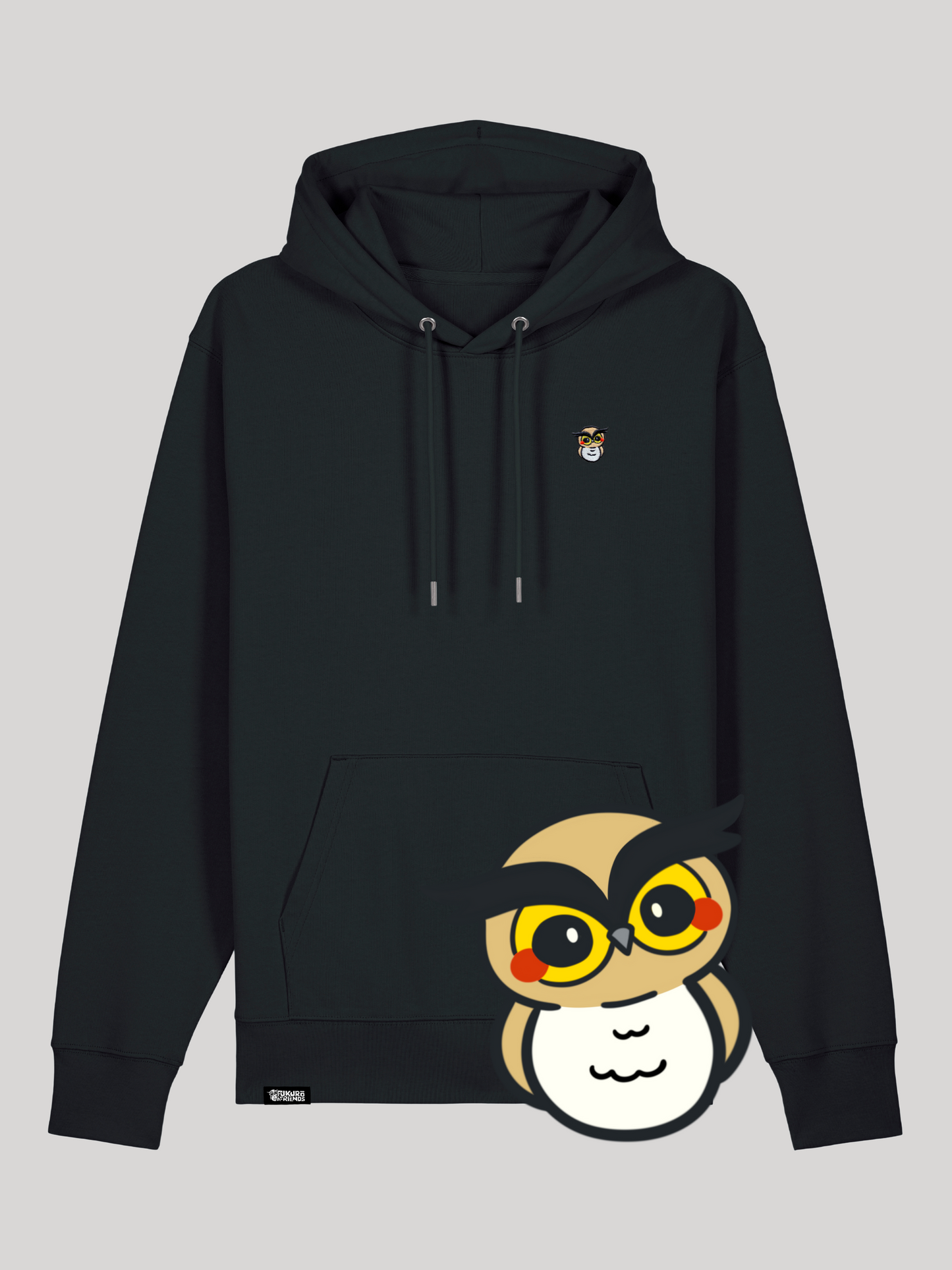 FUKURŌ | Der UHU - Premium Hoodie aus reiner Bio-Baumwolle