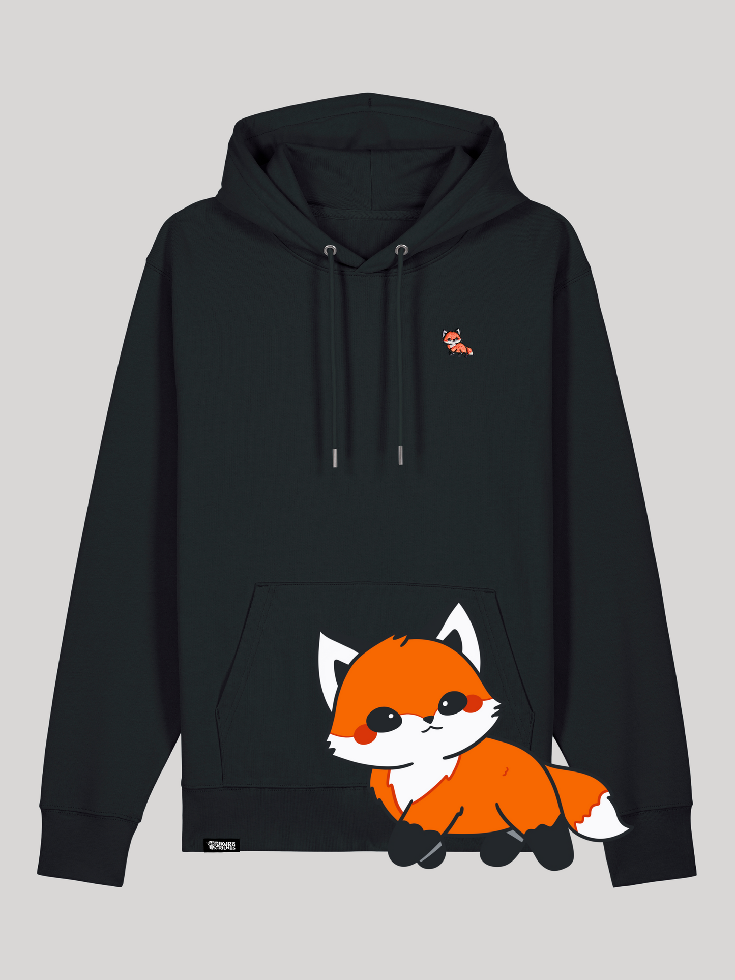 RIKU | Der Rotfuchs - Premium Hoodie aus reiner Bio-Baumwolle