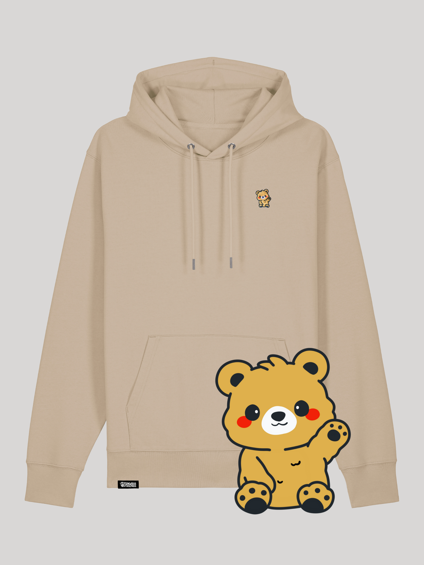 TOMO | Der Braunbär - Premium Hoodie aus reiner Bio-Baumwolle