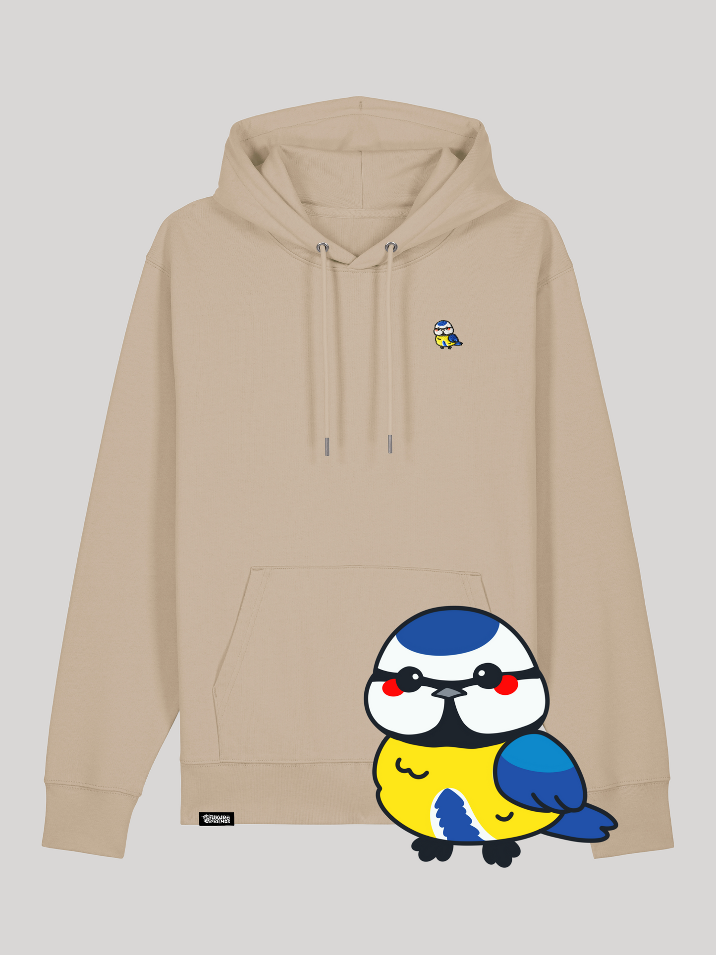 PIKO | Die Blaumeise - Premium Hoodie aus reiner Bio-Baumwolle