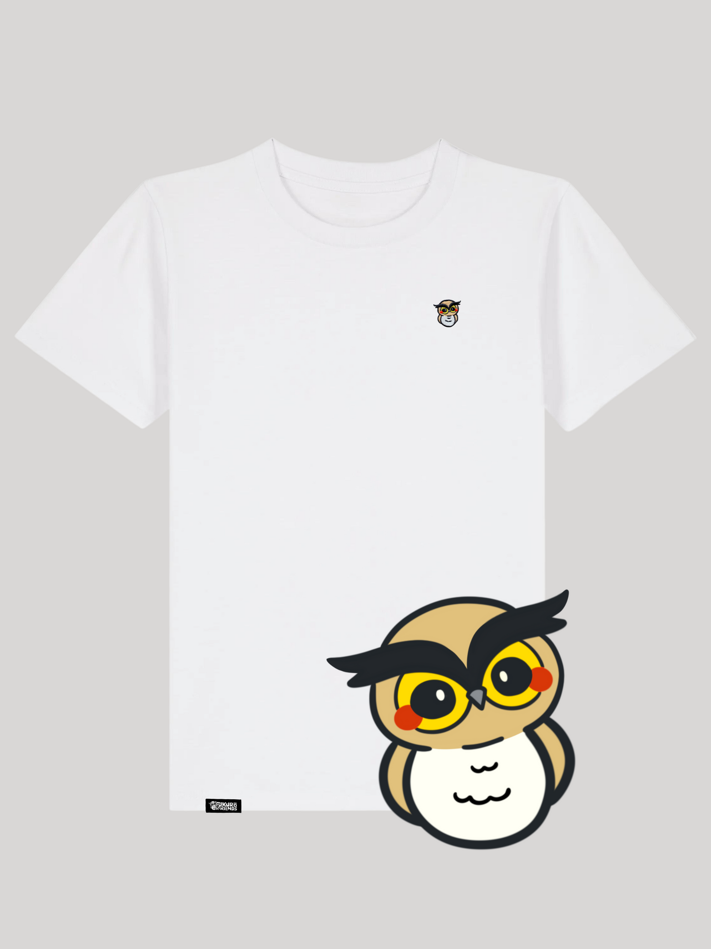 FUKURŌ | Der UHU - Kids T-Shirt aus reiner Bio-Baumwolle