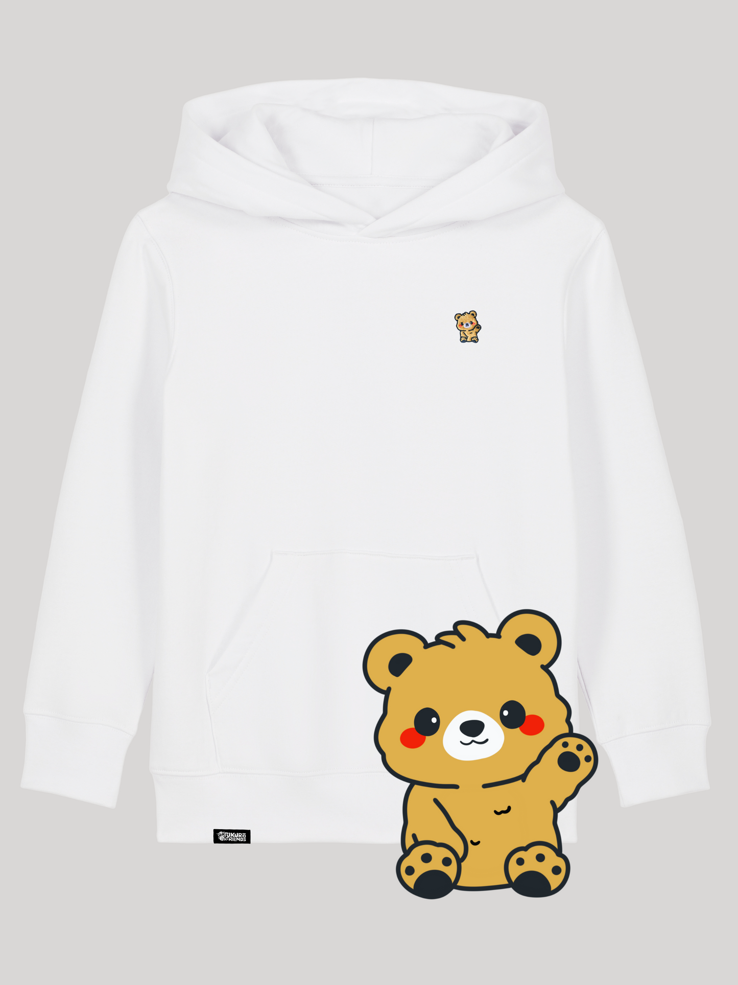TOMO | Der Braunbär - Kids Hoodie aus reiner Bio-Baumwolle