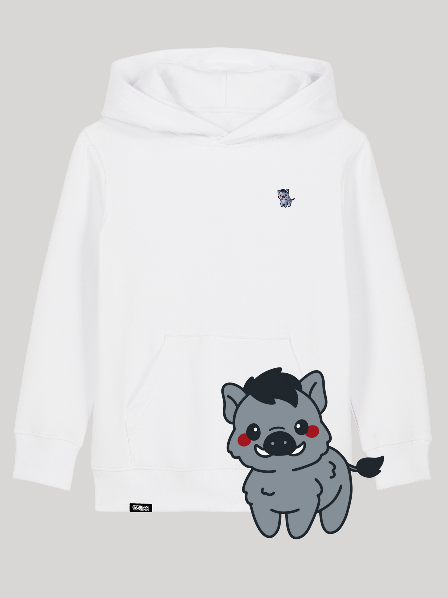 DARO | Das Wildschwein - Kids Hoodie aus reiner Bio-Baumwolle