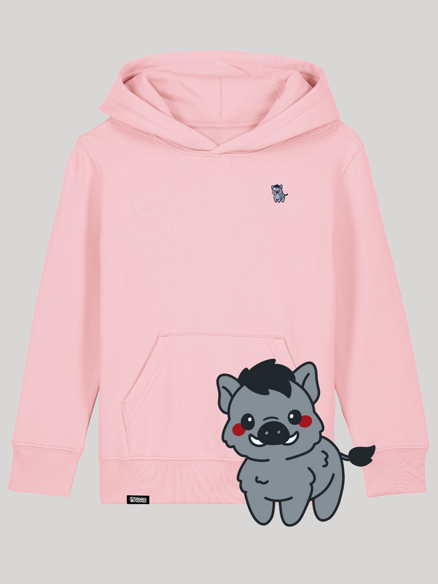 DARO | Das Wildschwein - Kids Hoodie aus reiner Bio-Baumwolle