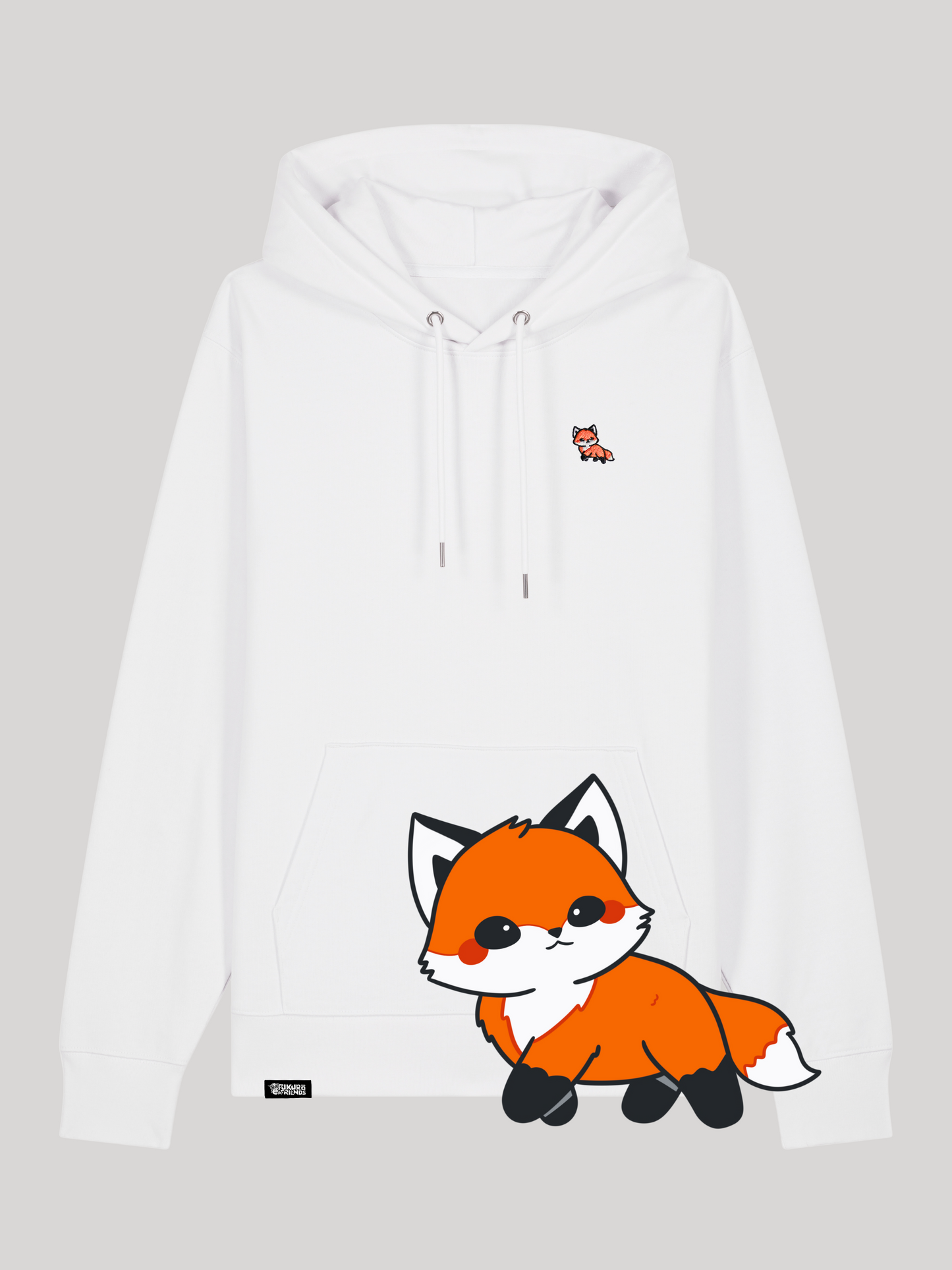 RIKU | Der Rotfuchs - Premium Hoodie aus reiner Bio-Baumwolle