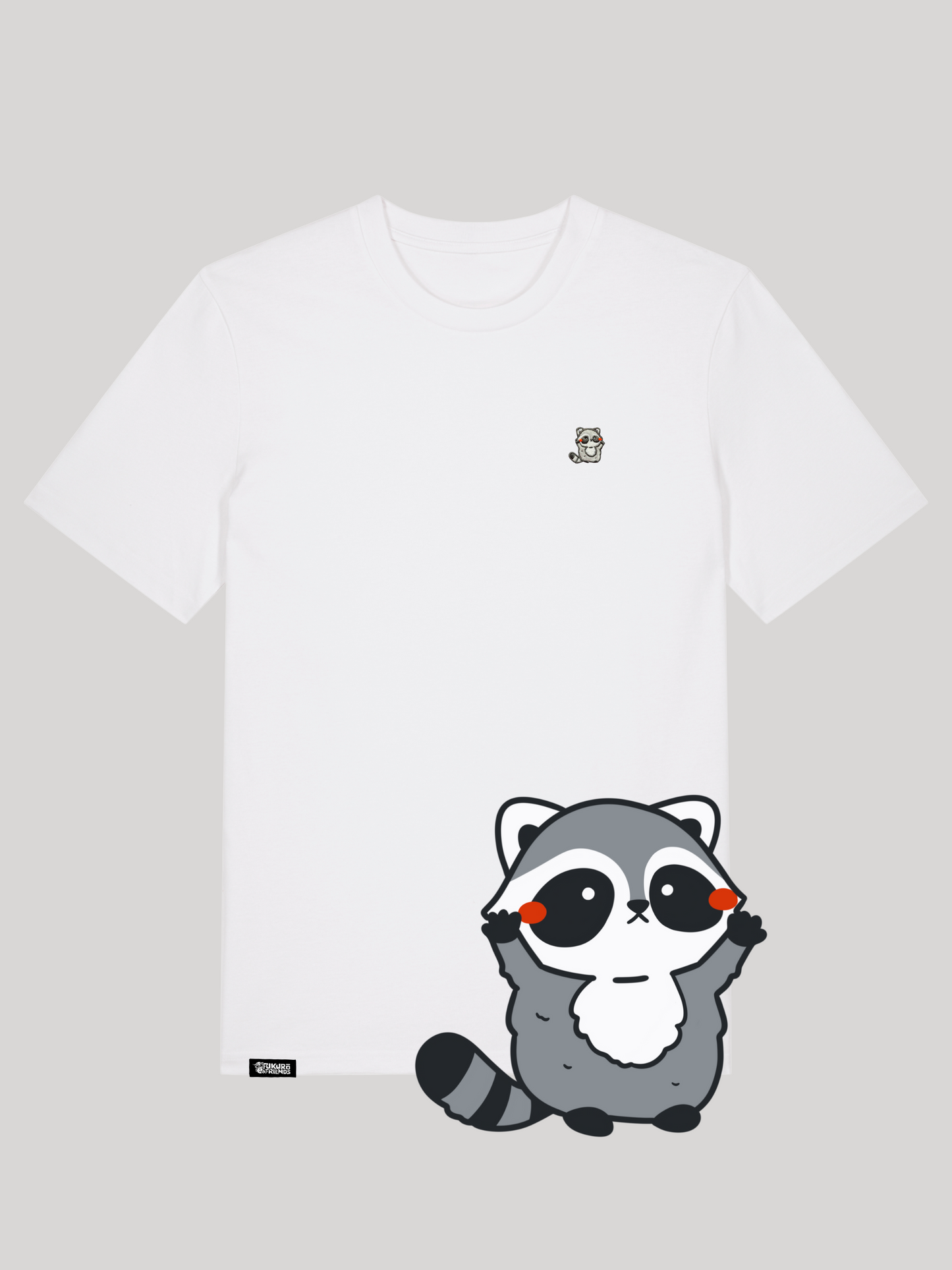 KUMO | Der Waschbär - Soft-Touch T-Shirt aus reiner Bio-Baumwolle