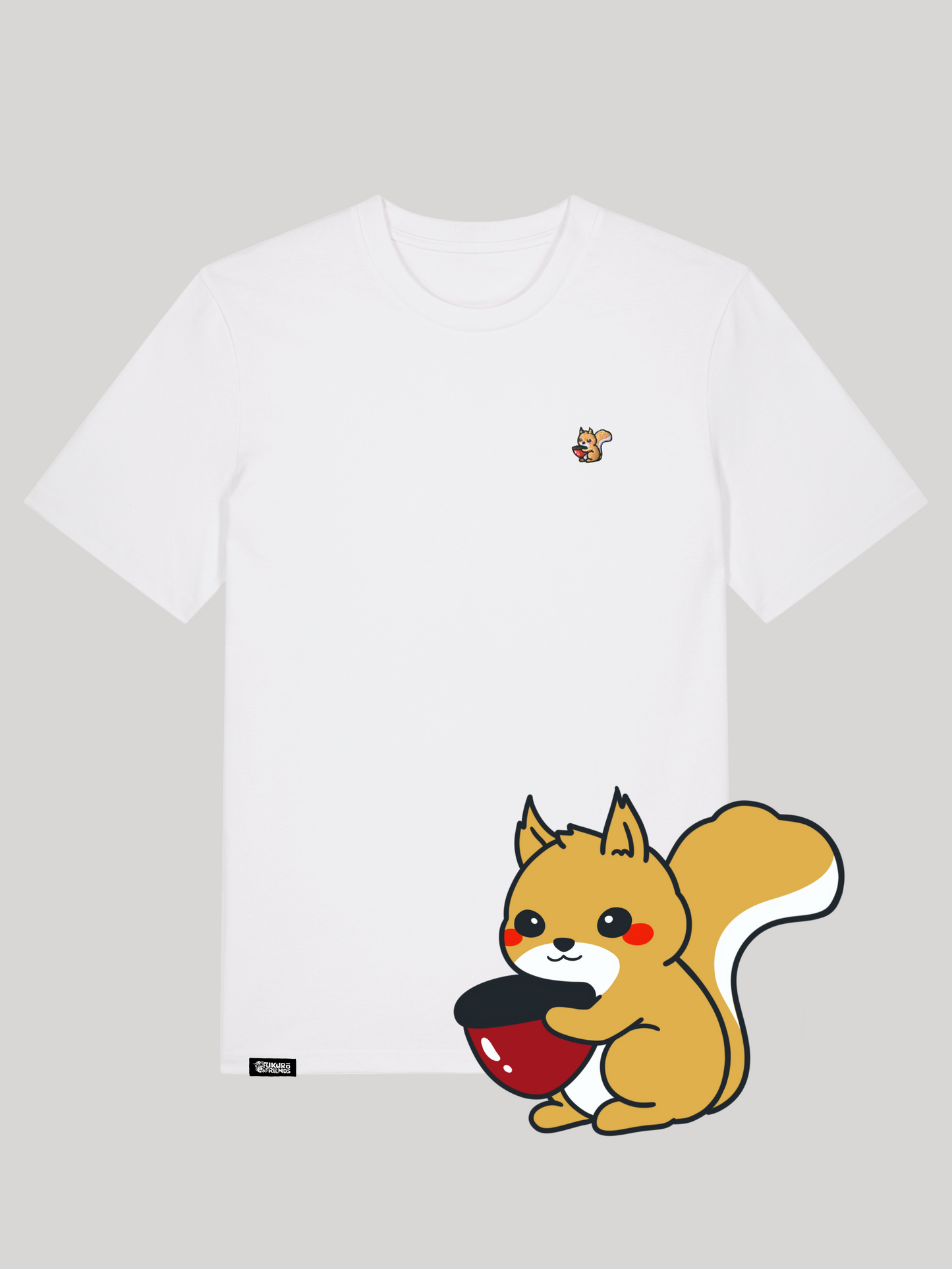 KURI | Das Eichhörnchen - Soft-Touch T-Shirt aus reiner Bio-Baumwolle