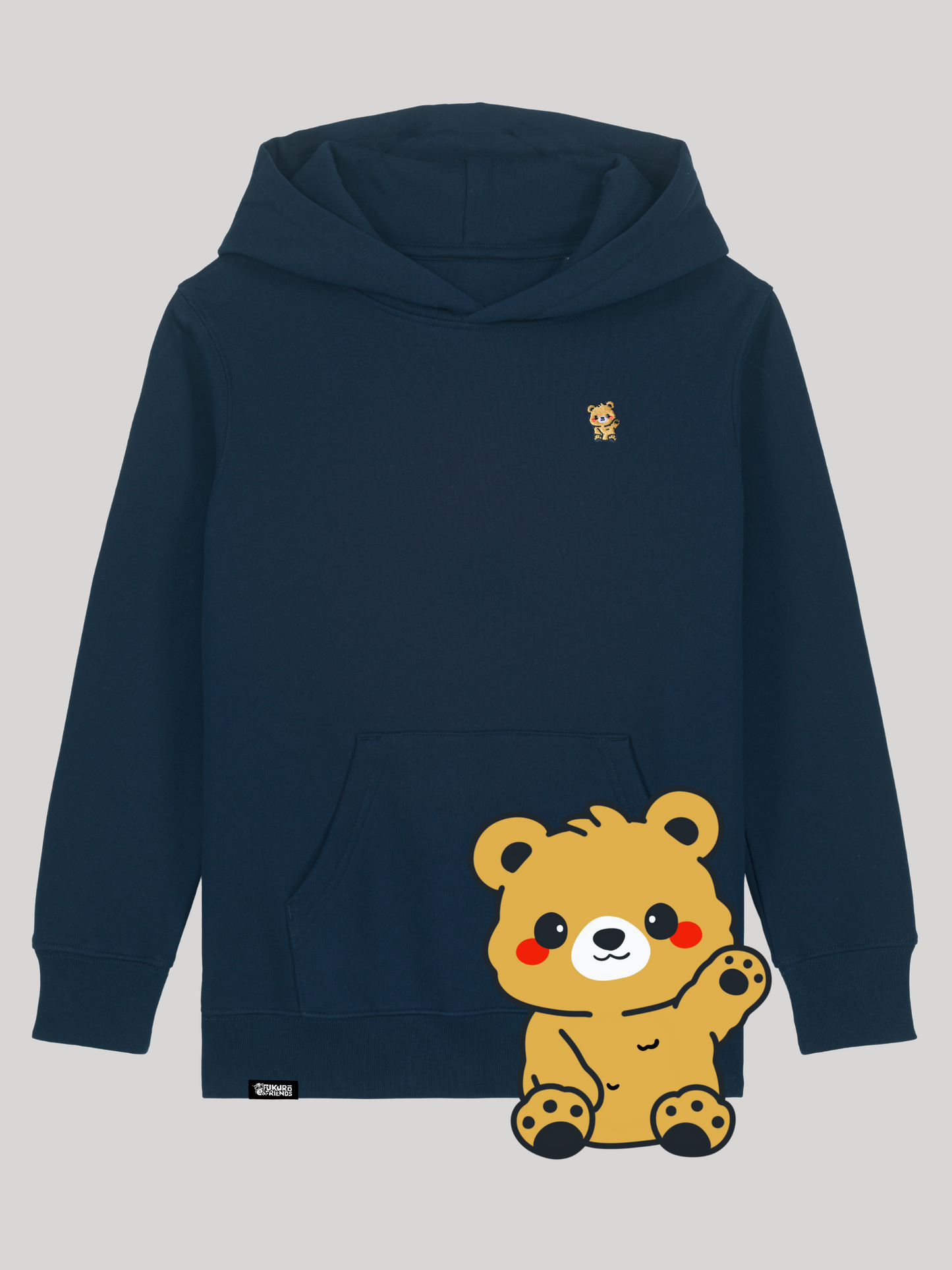 TOMO | Der Braunbär - Kids Hoodie aus reiner Bio-Baumwolle