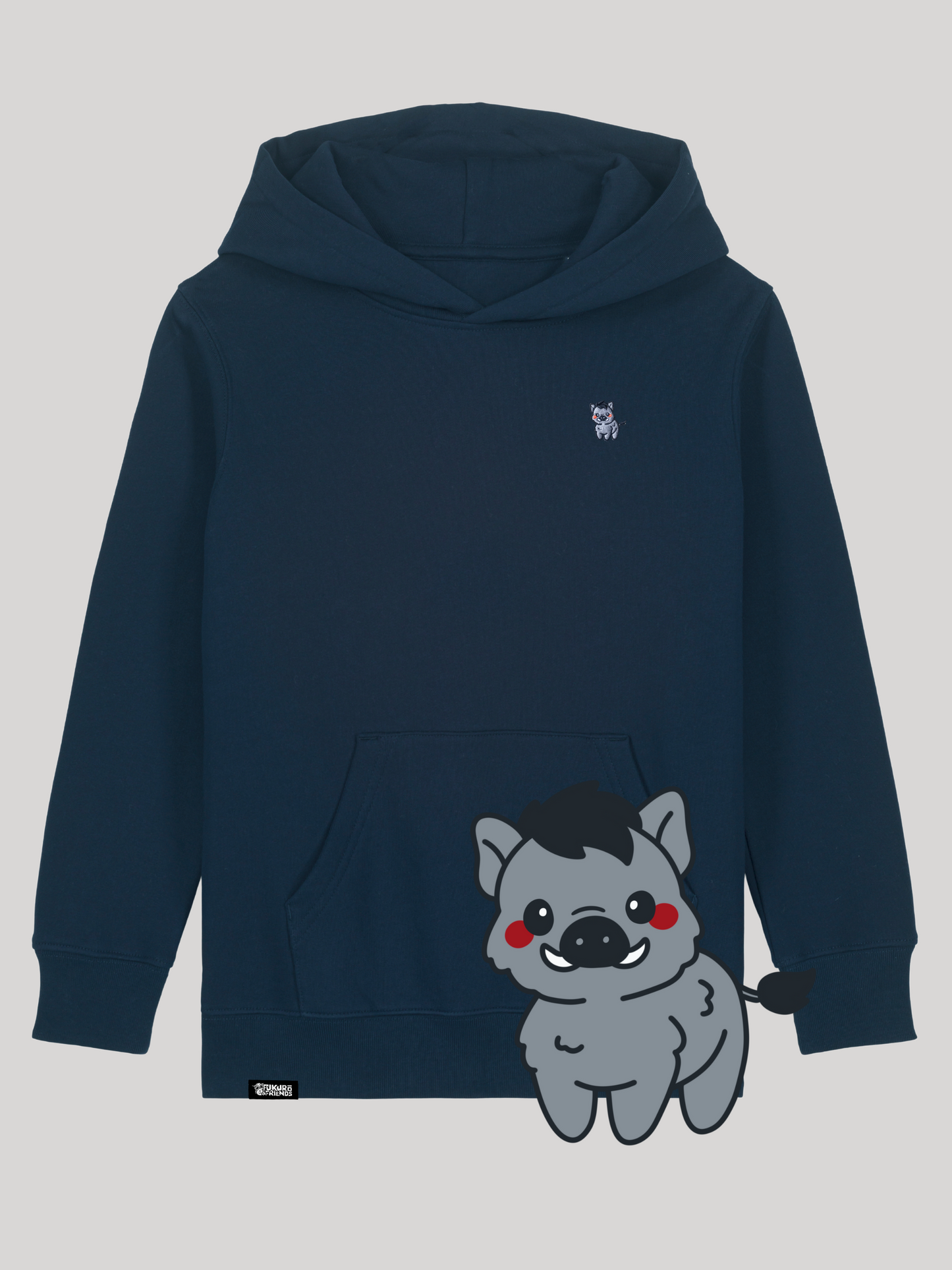 DARO | Das Wildschwein - Kids Hoodie aus reiner Bio-Baumwolle