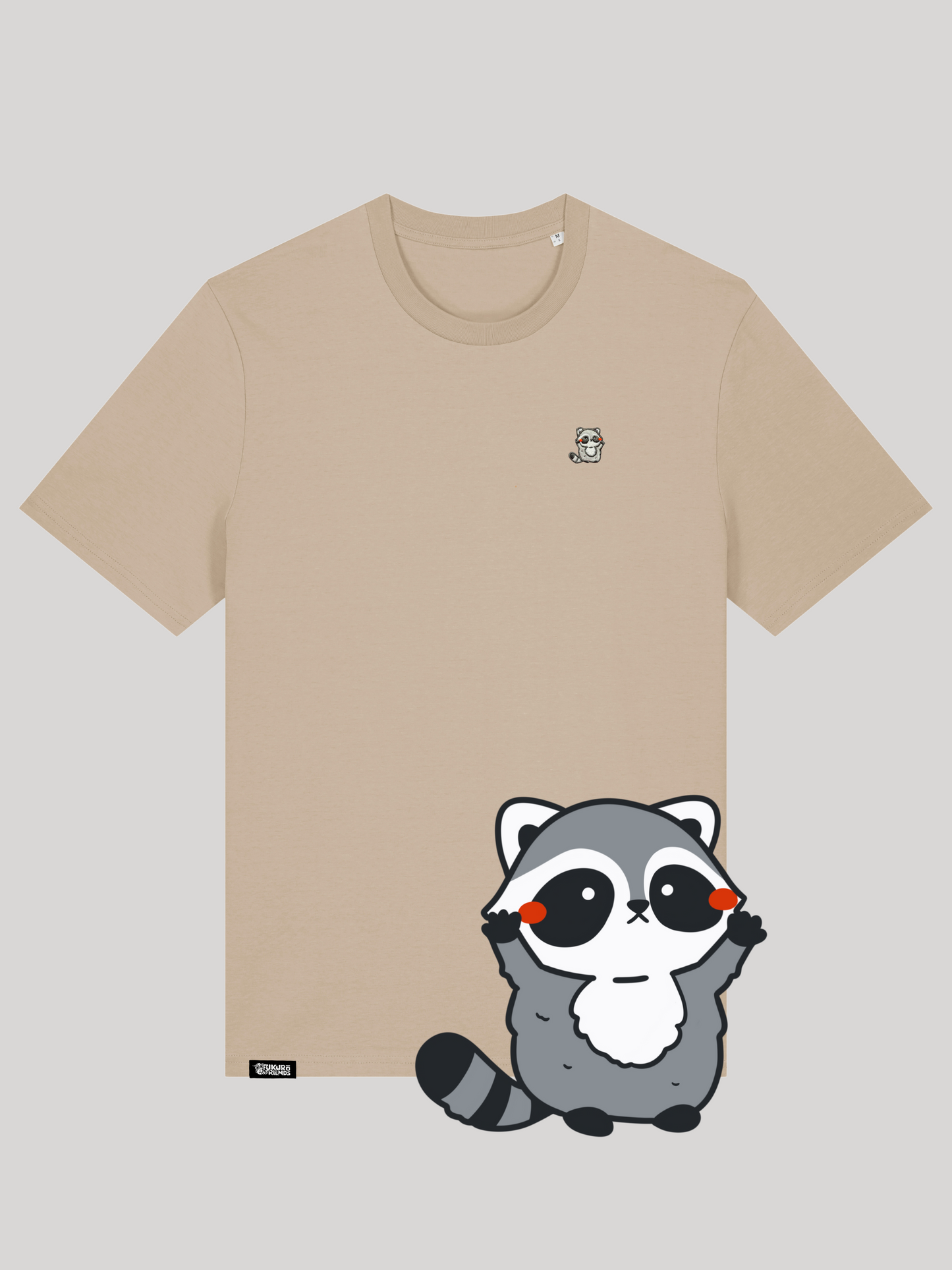 KUMO | Der Waschbär - Soft-Touch T-Shirt aus reiner Bio-Baumwolle