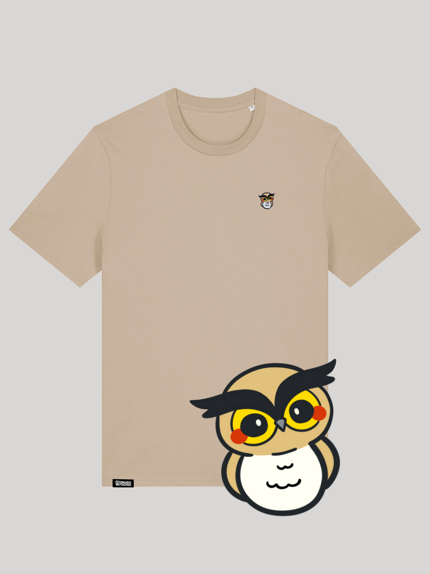 FUKURŌ | Der UHU - Soft-Touch T-Shirt aus reiner Bio-Baumwolle