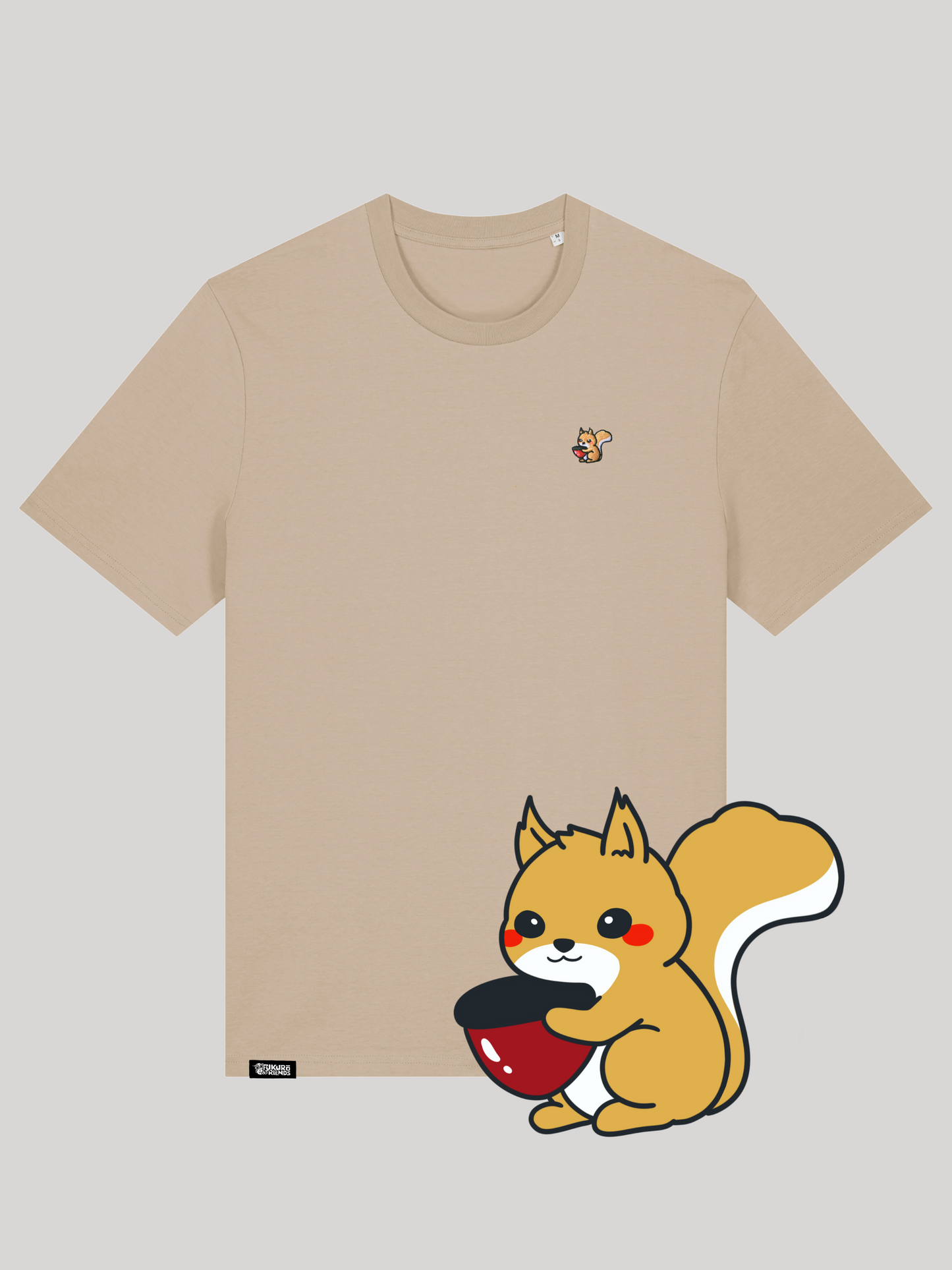 KURI | Das Eichhörnchen - Soft-Touch T-Shirt aus reiner Bio-Baumwolle