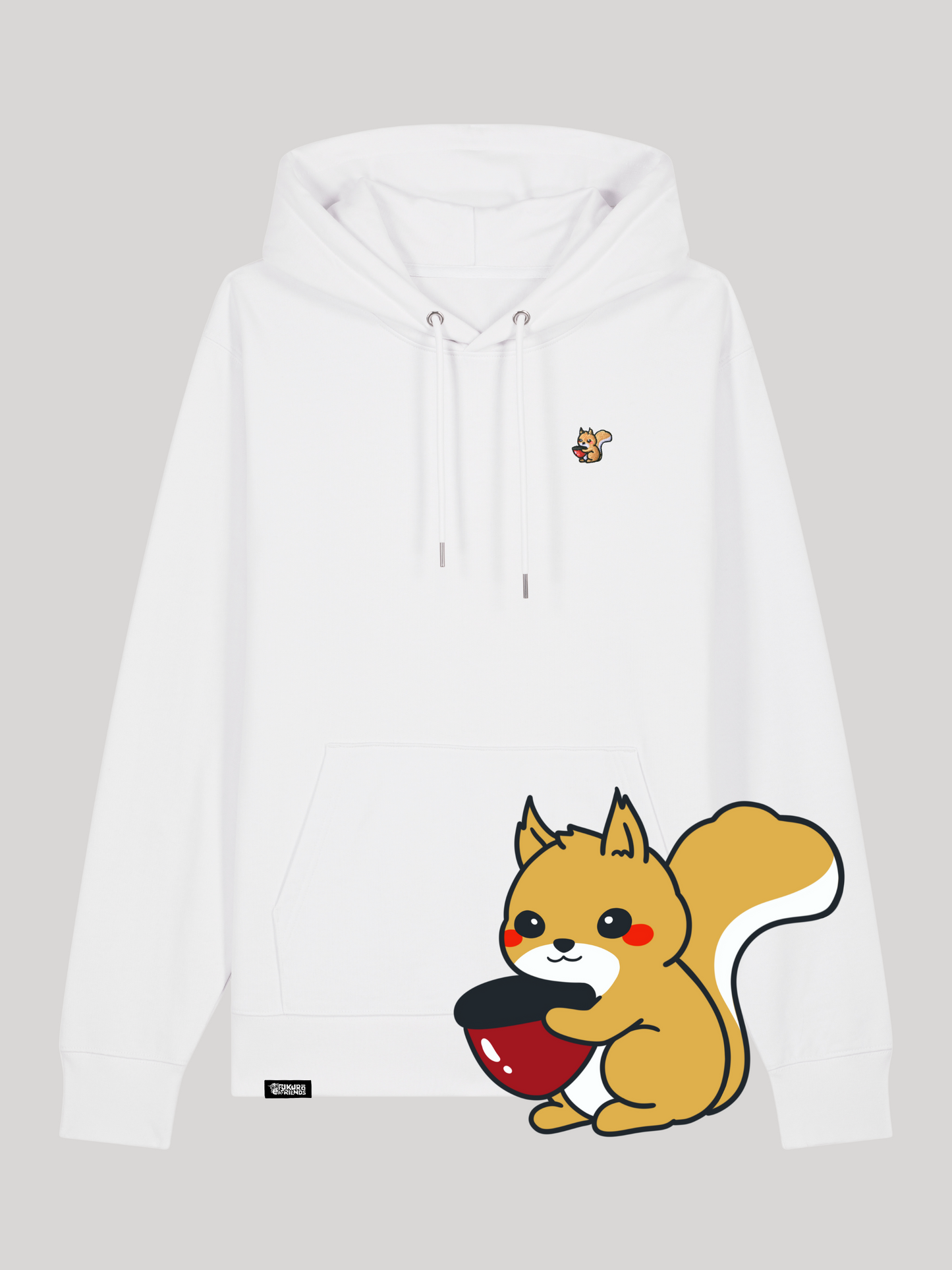 KURI | Das Eichhörnchen - Premium Hoodie aus reiner Bio-Baumwolle