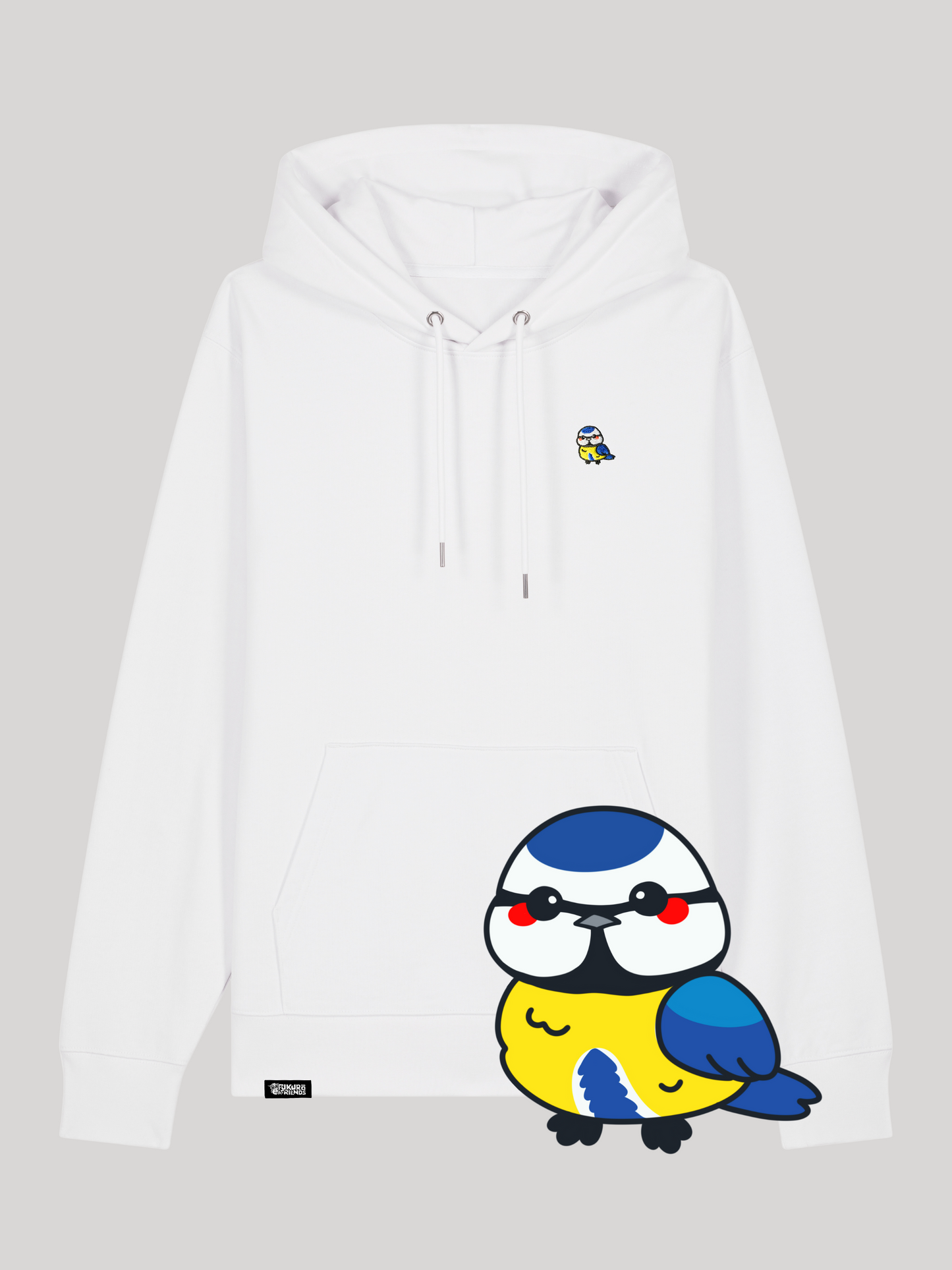 PIKO | Die Blaumeise - Premium Hoodie aus reiner Bio-Baumwolle
