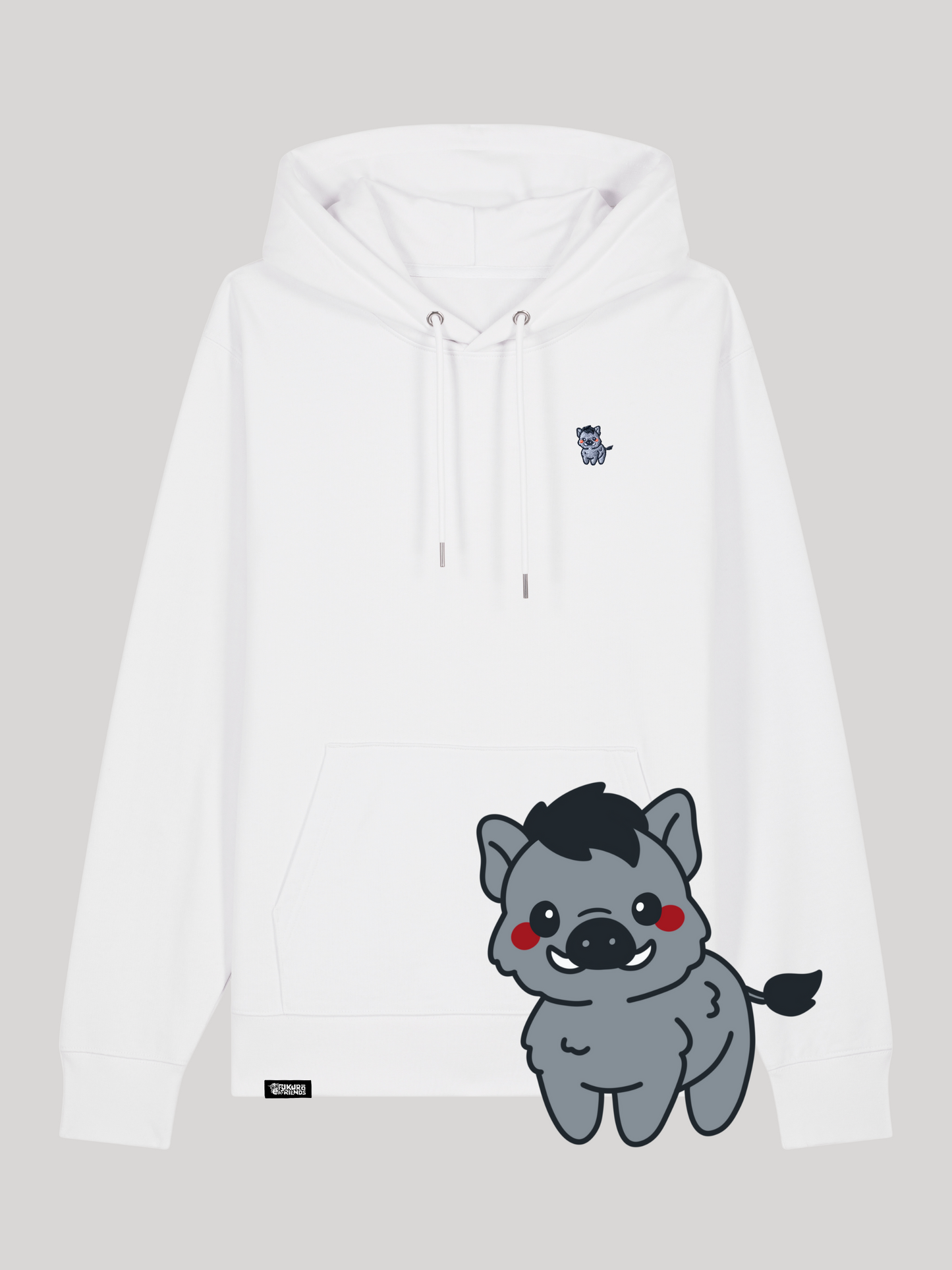 DARO | Das Wildschwein - Premium Hoodie aus reiner Bio-Baumwolle