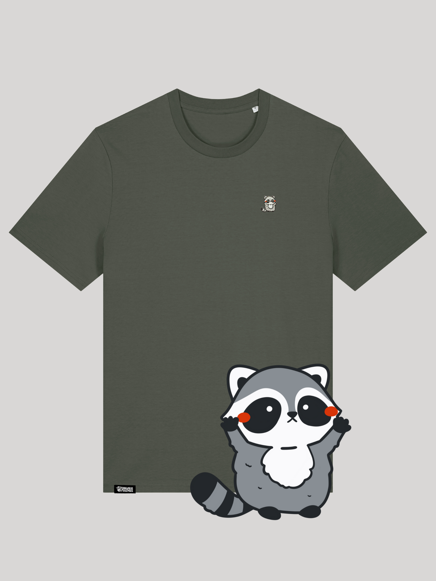 KUMO | Der Waschbär - Soft-Touch T-Shirt aus reiner Bio-Baumwolle