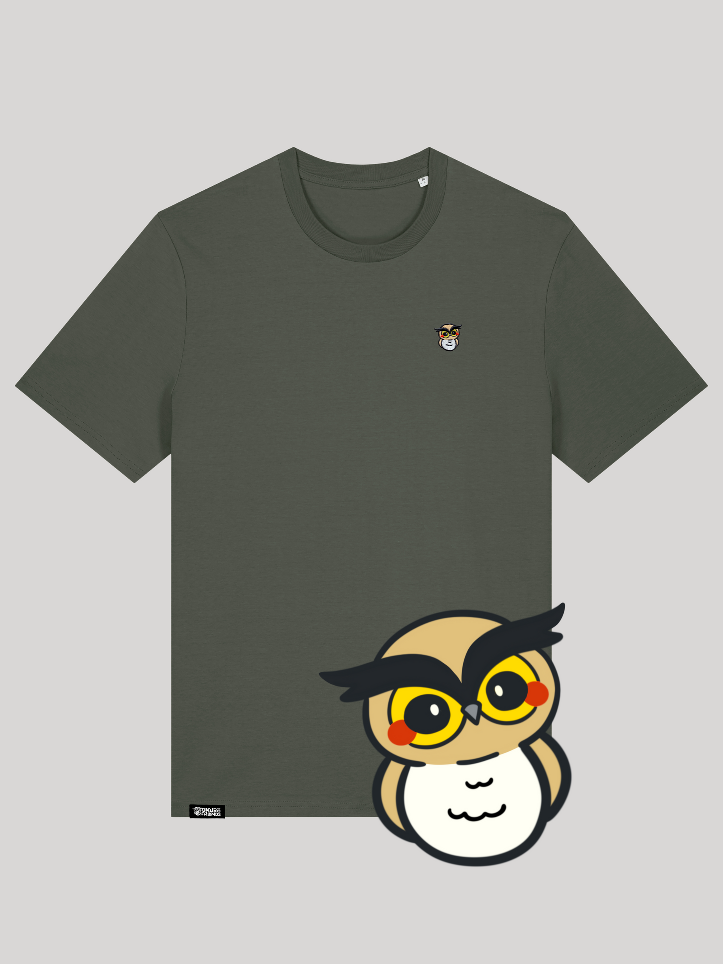 FUKURŌ | Der UHU - Soft-Touch T-Shirt aus reiner Bio-Baumwolle
