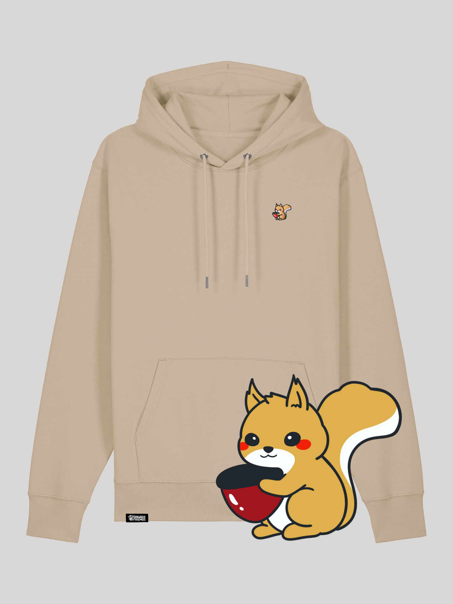 KURI | Das Eichhörnchen - Premium Hoodie aus reiner Bio-Baumwolle