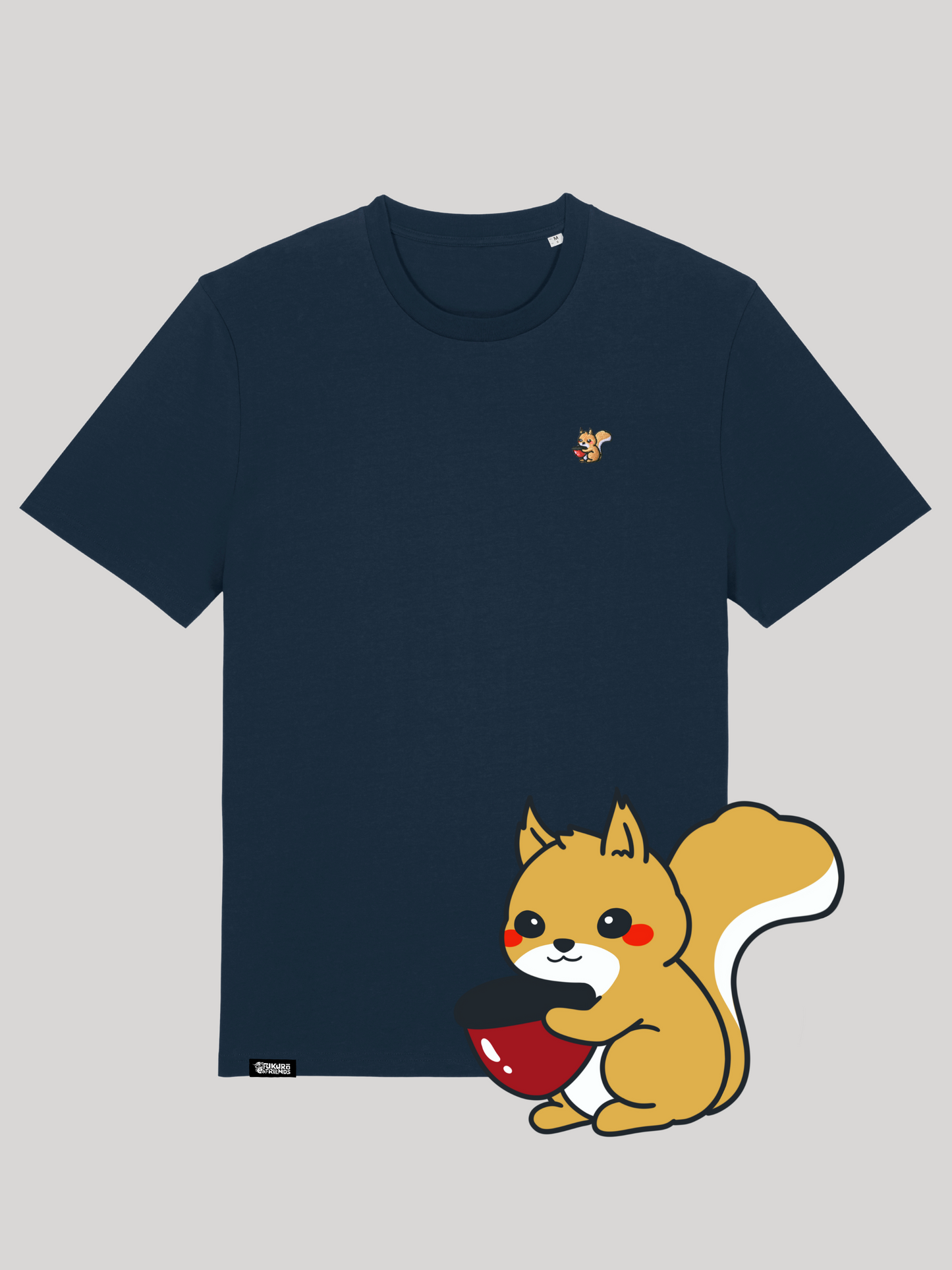 KURI | Das Eichhörnchen - Soft-Touch T-Shirt aus reiner Bio-Baumwolle