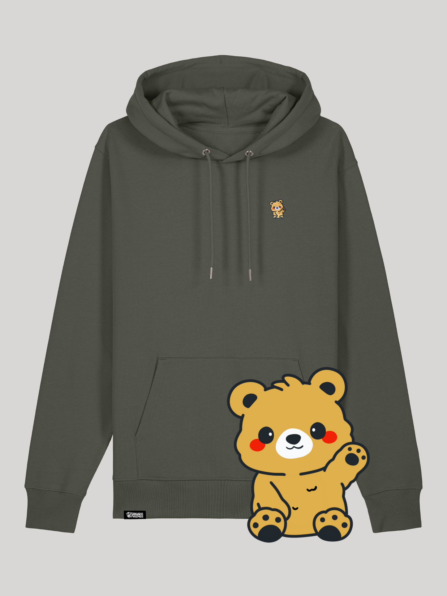 TOMO | Der Braunbär - Premium Hoodie aus reiner Bio-Baumwolle