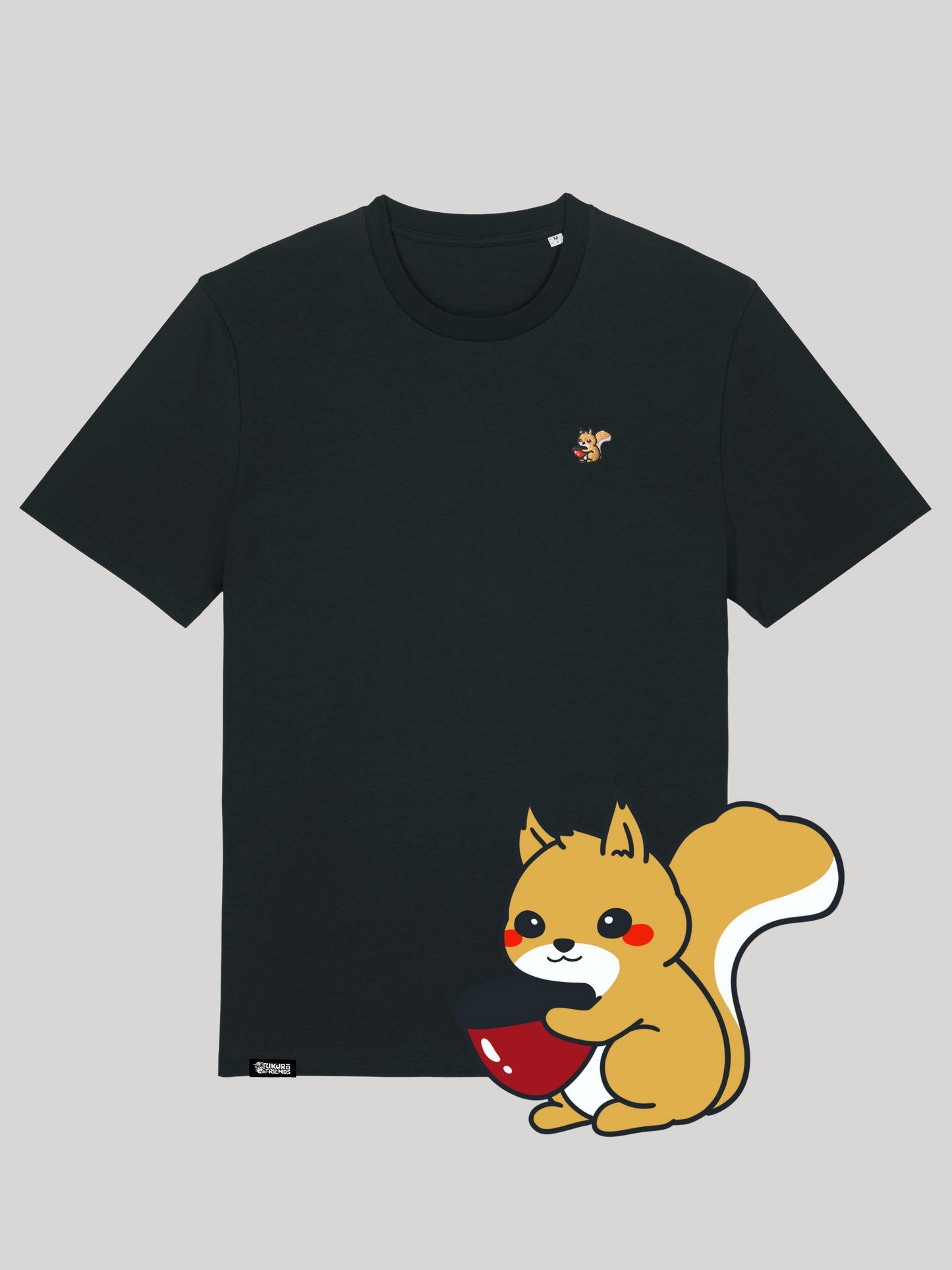 KURI | Das Eichhörnchen - Soft-Touch T-Shirt aus reiner Bio-Baumwolle