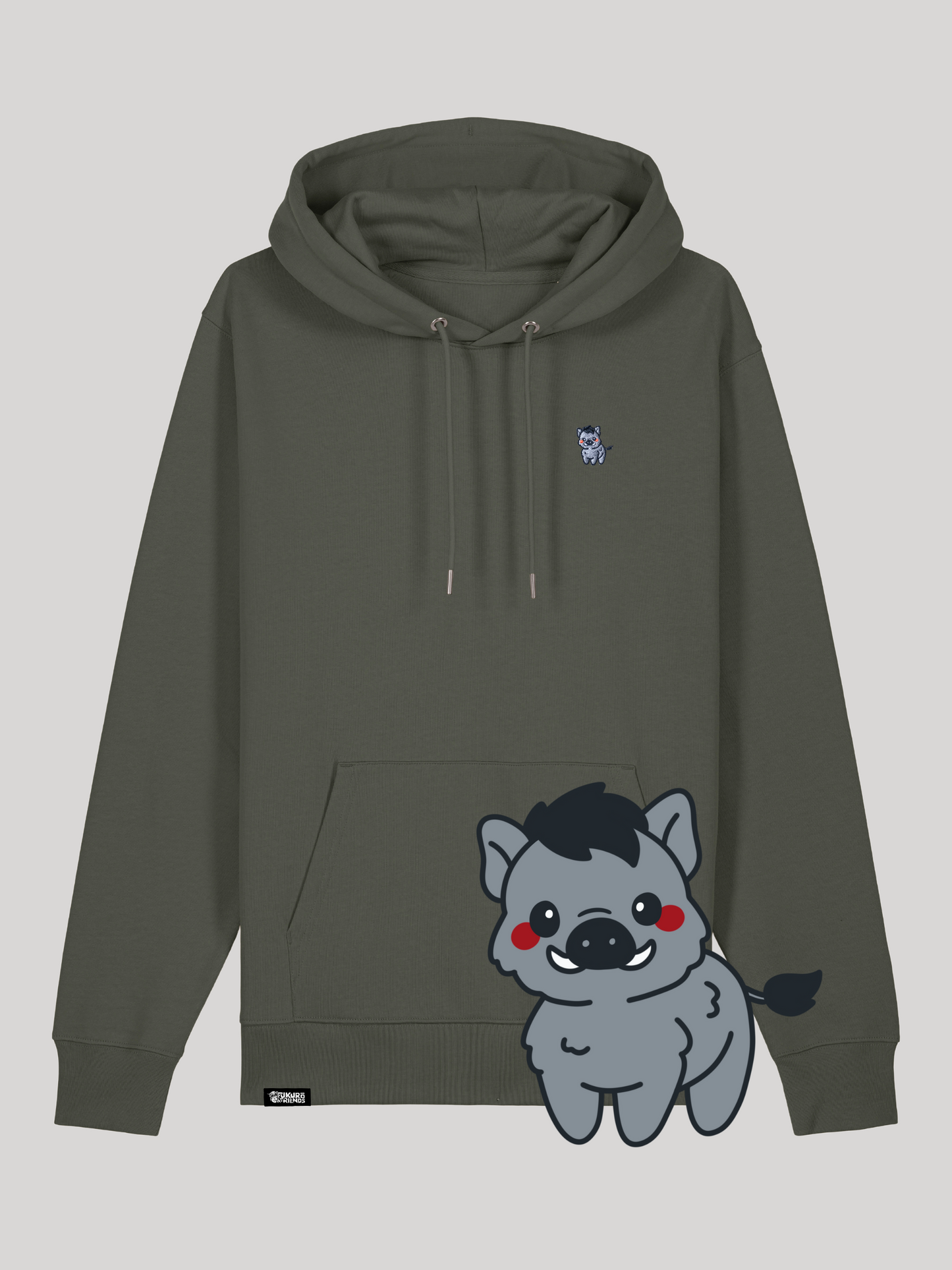 DARO | Das Wildschwein - Premium Hoodie aus reiner Bio-Baumwolle
