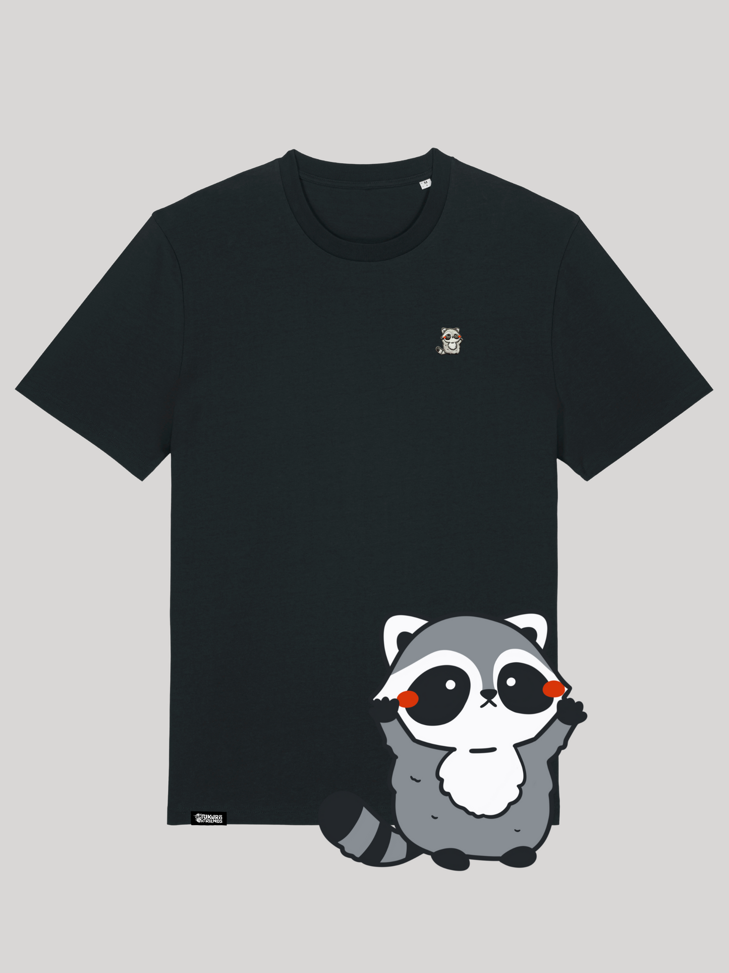 KUMO | Der Waschbär - Soft-Touch T-Shirt aus reiner Bio-Baumwolle