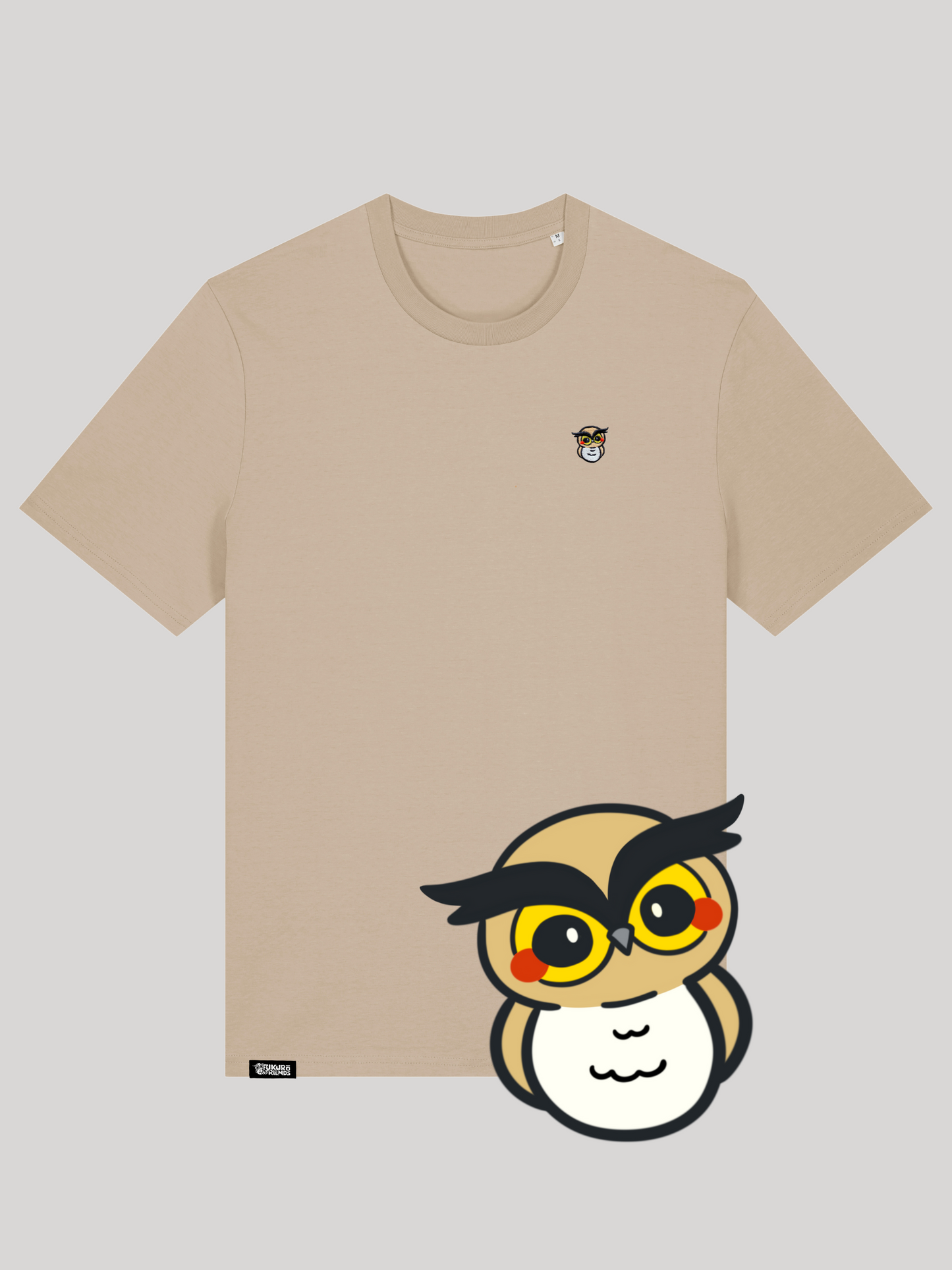 FUKURŌ  | Der UHU - Soft-Touch T-Shirt aus reiner Bio-Baumwolle