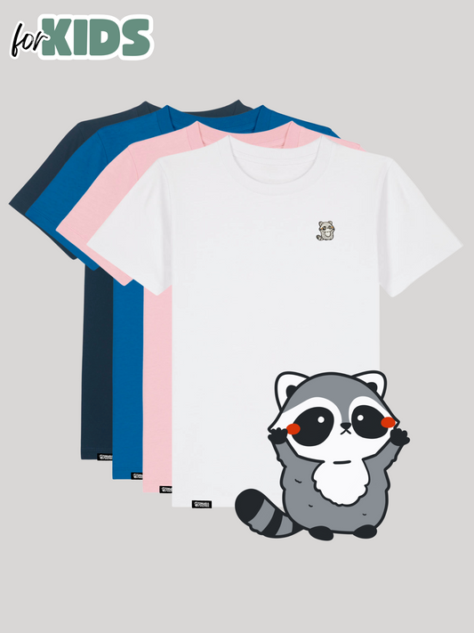 KUMO | Der Waschbär - Kids T-Shirt aus reiner Bio-Baumwolle